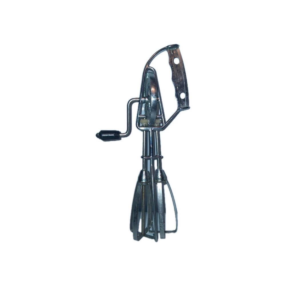 Maynard‎ 456 -1 Hand Held Egg Beater Mixer Black Handle Manual Mixer Vintage
